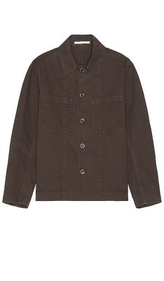 Norse Projects Tyge Organic Broken Twill Overshirt in Taupe