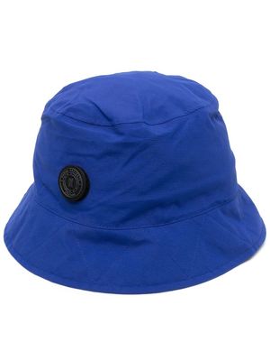 Norse Projects waterproof logo-patch bucket hat - Blue