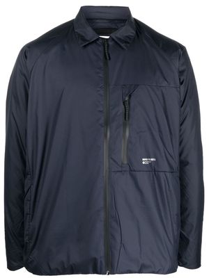 Norse Projects zip-pocket shirt jacket - Blue
