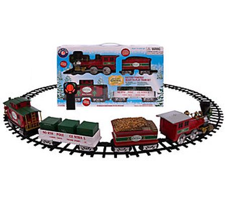 North Pole Battery Operated 40-Piece Train Set with Remote