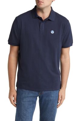NORTH SAILS Cotton Polo in Navy