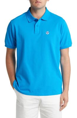 NORTH SAILS Cotton Polo in Turquoise