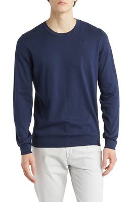 NORTH SAILS Crewneck Organic Cotton Sweater in Navy Blue