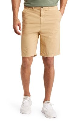 NORTH SAILS Flat Front Stretch Cotton Shorts in Honey