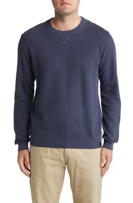 NORTH SAILS Honeycomb Cotton Sweater in Navy