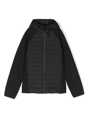 North Sails Kids padded panelled zip-up jacket - Black