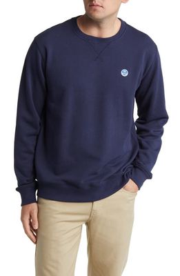 NORTH SAILS Logo Embroidered Sweatshirt in Navy