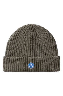 NORTH SAILS Logo Patch Beanie in Forest Night