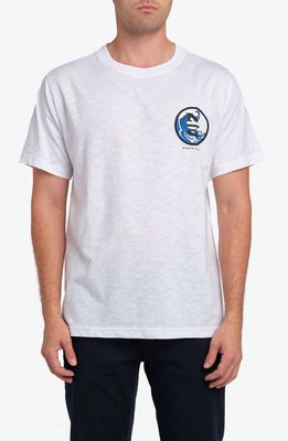 NORTH SAILS Wave Cotton Graphic T-Shirt in White