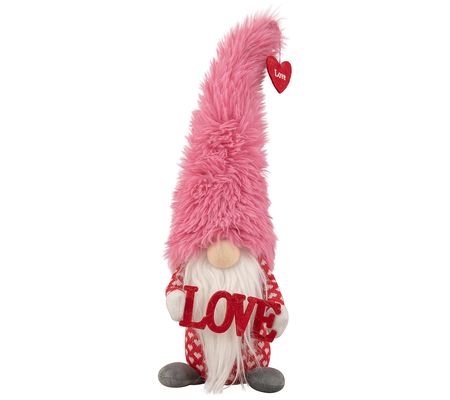 Northlight 18" Fluffy Faux Fur 'Love' Valentine 's Day Gnome
