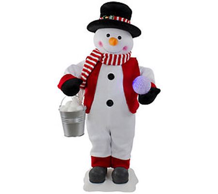 Northlight 24" Lighted and Animated Musical Sno wman