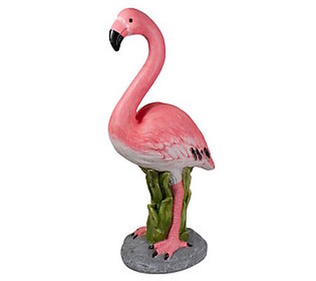 Northlight 25.5" Pink Standing Flamingo Outdoor Garden Statue