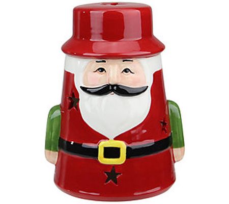 Northlight 7.25 Red Ceramic Santa Gnome Tealigh t Holder