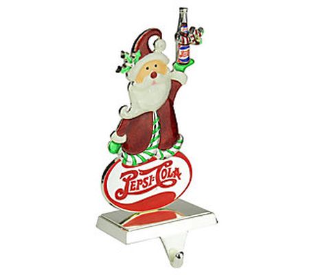 Northlight 9.75"H Pepsi-Cola Santa Stocking Hol der