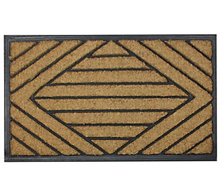 Northlight Diamond Pattern Doormat w/Rubber Bac k 17" x 29"