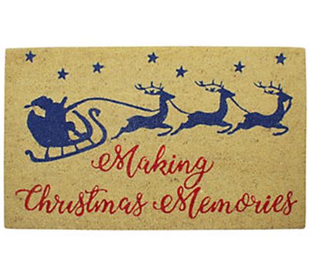 Northlight Santa&Reindeer Memories Doormat 18"x 30"