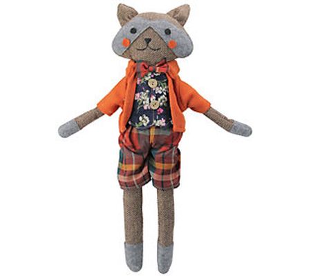 Northlight Sitting Boy Herringbone Design Fox P lush