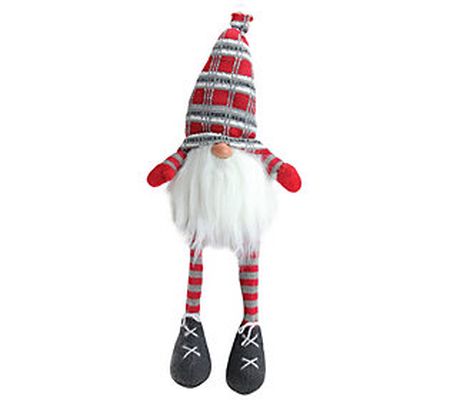 Northlight Sitting Santa Gnome Figure with Dang ling Legs