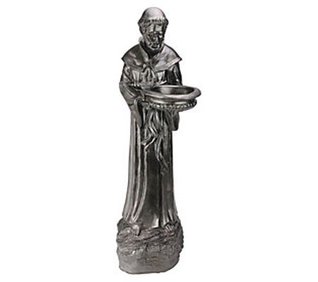 Northlight St. Francis of Assisi Dark Brown Bir d Feeder Statu