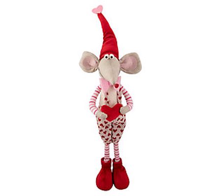 Northlight Standing Plush Boy Mouse Valentine's Day Figure