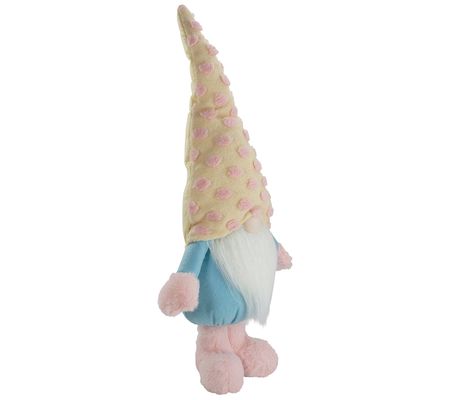 Northlight Standing Spring Plush Gnome Figure w / Polka Dot Hat