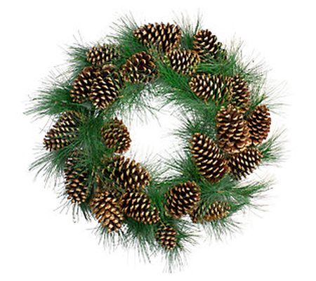 Northlight Wreath w/Large Pinecones