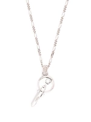 Northskull key-pendant necklace - Silver