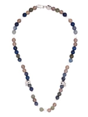 Northskull mixed semi-precious stones necklace - Multicolour
