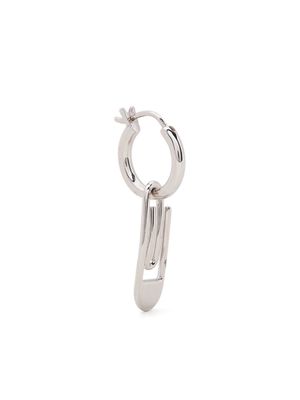 Northskull paper-clip hoop earring - Silver
