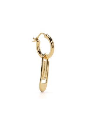 Northskull paperclip hoop earring - Gold