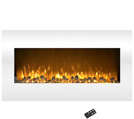 Northwest 36' Color Changing LED Electric Fireplace - White