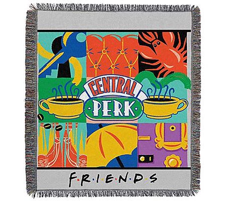 Northwest Friends Central Perk Woven Tapestry Throw