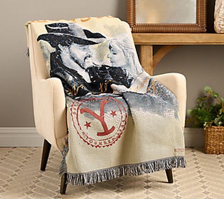 Northwest Yellowstone Rip and Beth Woven Tapestry Throw