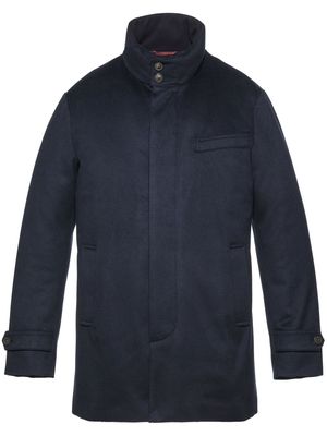 Norwegian Wool cashmere down-lined jacket - Blue