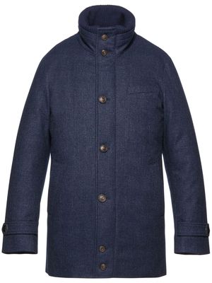 Norwegian Wool City Active single-breasted coat - Blue