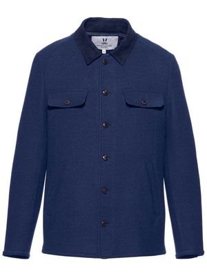 Norwegian Wool Oslo wool shirt jacket - Blue