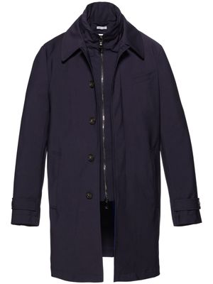 Norwegian Wool Tech rainproof trench coat - Blue