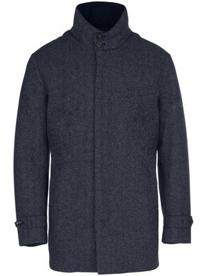 Norwegian Wool virgin wool-cashmere blend coat - Blue