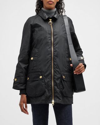 Norwood Faux Fur Inner Waxed Cotton Jacket