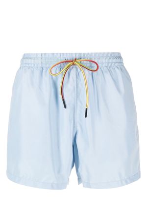 Nos Beachwear drawstring-fastening swim shorts - Blue