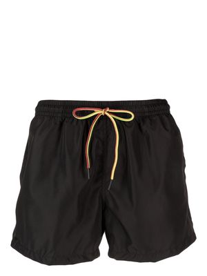 Nos Beachwear drawstring-fastening swimming shorts - Black