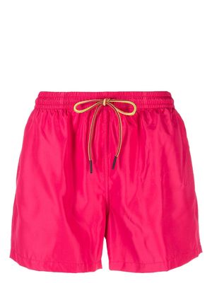 Nos Beachwear drawstring-fastening swimming shorts - Pink