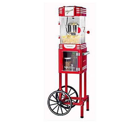 Nostalgia 2.5 Oz. 47" Retro Popcorn Cart Kettle