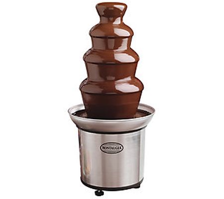 Nostalgia 4-Tier Stainless Steel Chocolate Foun tain