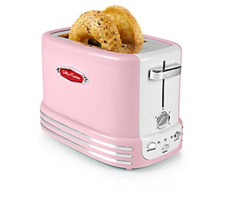 Nostalgia Retro 2-Slice Bagel Toaster Pink