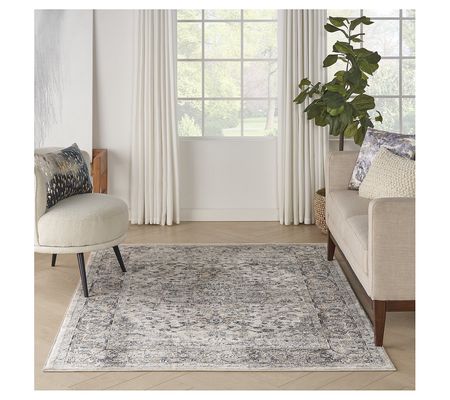 Nourison Concerto Ivory/Grey 5' x 7' CNC05 Rug