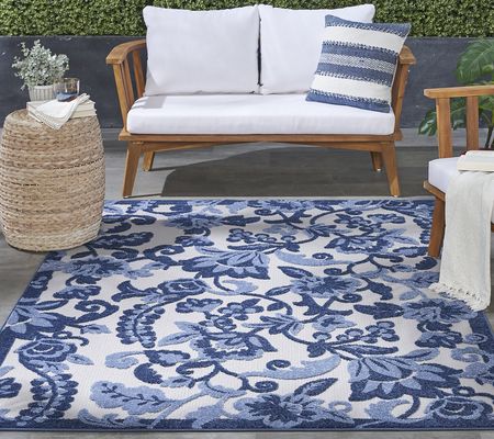 Nourison Home Oasis Garden Indoor/Outdoor 5.3' x 7' Rug