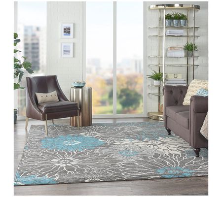 Nourison Passion Charcoal/Blue 8' x 10' Rug