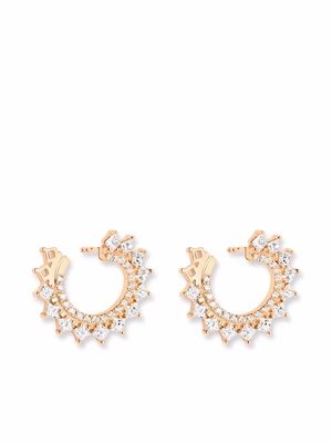 Nouvel Heritage 18kt rose gold Vendome princess diamond earrings - Pink
