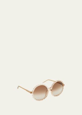 Nova Round Acetate & Nylon Sunglasses